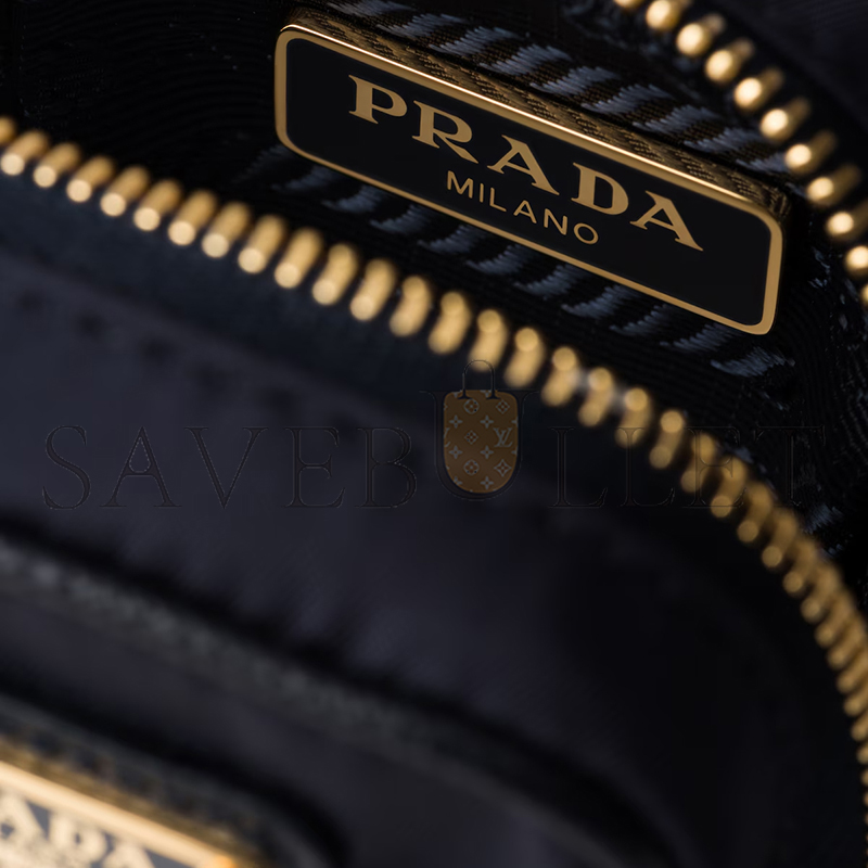 PRADA RE-EDITION 1978 RE-NYLON MINI-POUCH WITH KEYCHAIN 1TT200 (7.5*6*2.5cm)